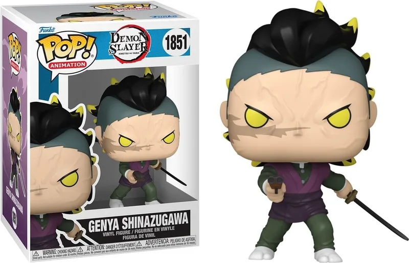Demon Slayer Kimetsu no Yaiba Funko Pop Vinyl: Genya Shinazugawa Demon Form van Funko – cover 1 van 2