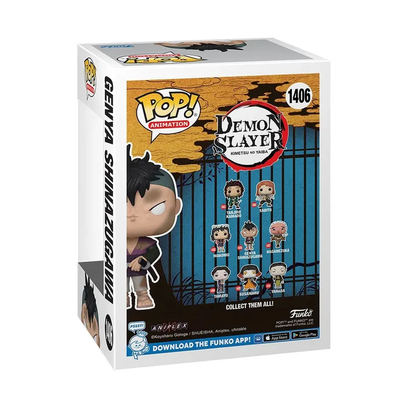Demon Slayer Kimetsu no Yaiba Funko Pop Vinyl: Genya Shinazugawa de Funko – jaquette 2 sur 3