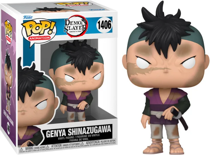 Demon Slayer Kimetsu no Yaiba Funko Pop Vinyl: Genya Shinazugawa de Funko – jaquette 1 sur 3