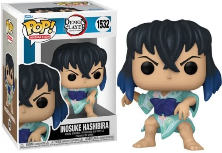 Demon Slayer Kimetsu No Yaiba Funko Pop Vinyl: Inosuke Hashibara (Kimono) van Funko – cover 1 van 3
