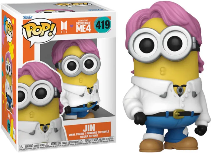 Despicable ME 4 x BTS Funko Pop Vinyl: Jin de Funko – jaquette 1 sur 2