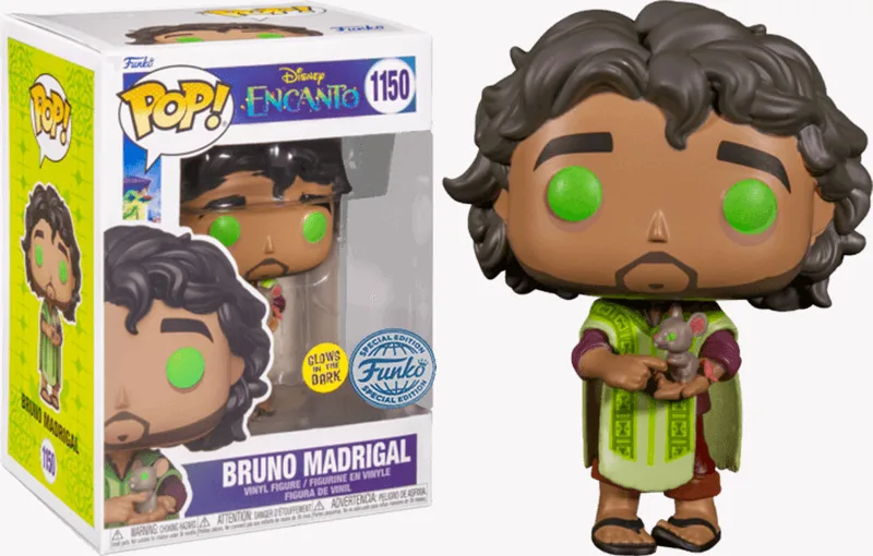 Disney Encanto Funko Pop Vinyl: Bruno Madrigal with Mouse (Glow in the Dark) van Funko – cover 1 van 3
