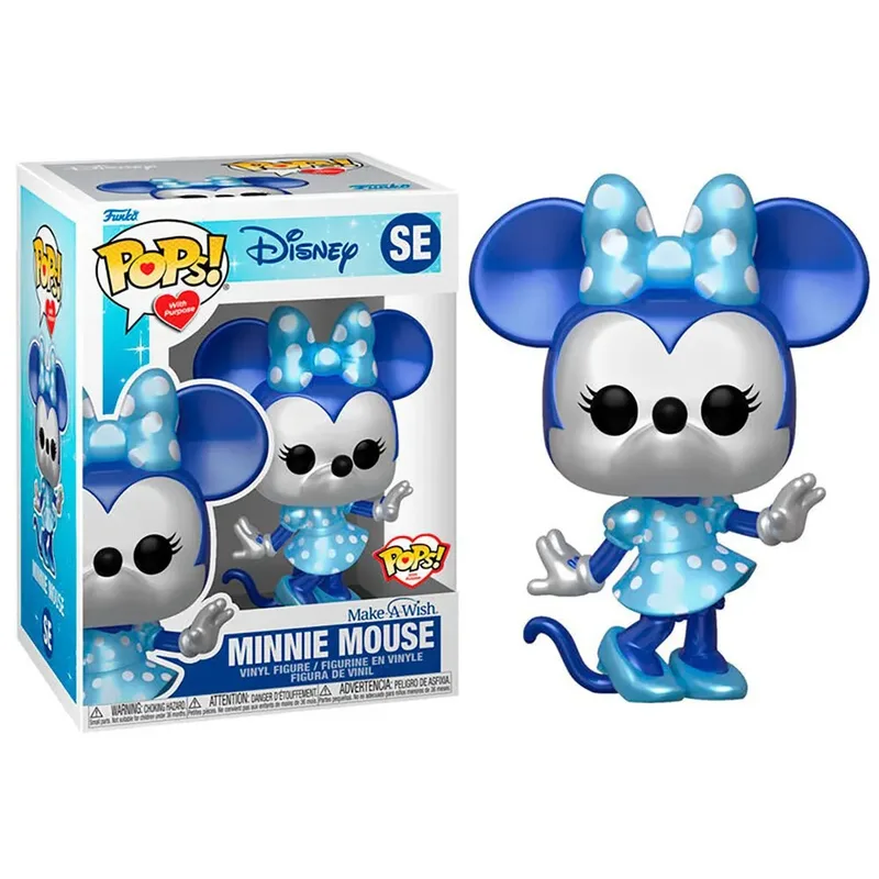 Disney Funko Pop Vinyl: Make-A-Wish Minnie Mouse Metallic Blue van Funko – cover 3 van 3