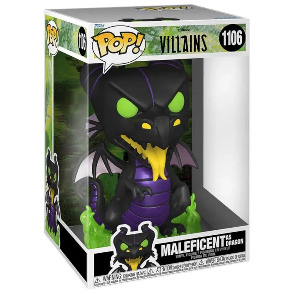 Disney Jumbo Skurkar Maleficent Drakfigur från Funko – omslag