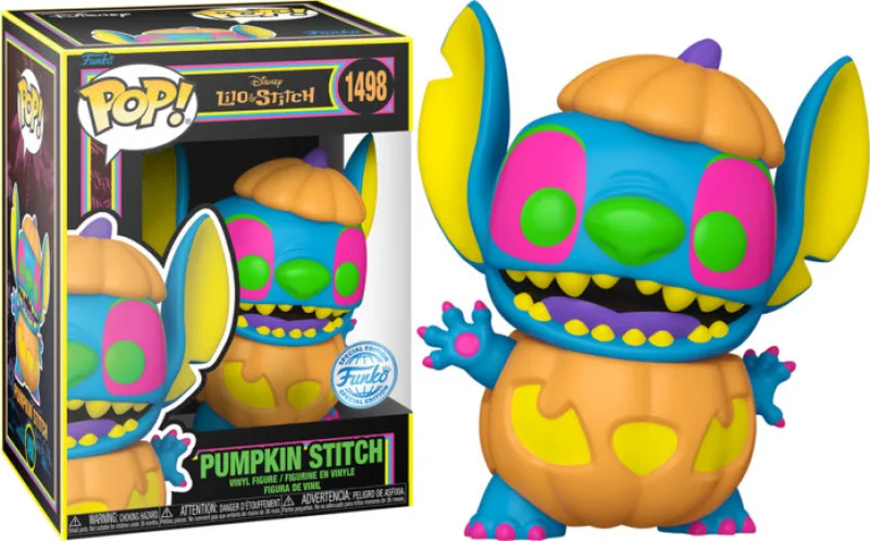 Disney Lilo & Stitch Funko Pop Vinyl: Pumpkin Stitch (Blacklight) by Funko – cover 1 of 2
