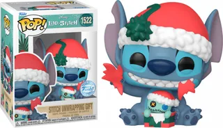 Disney Lilo & Stitch Funko Pop Vinyl: Stitch Unwrapping Gift de Funko – jaquette 1 sur 2