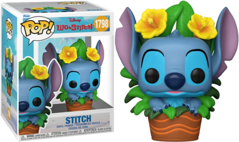 Disney Lilo & Stitch Premium Funko Pop Vinyl: Stitch (Plants) (1798) van Funko – cover