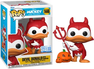 Disney Mickey and Friends Funko Pop Vinyl: Devil Donald with Pumpkin van Funko – cover 1 van 2