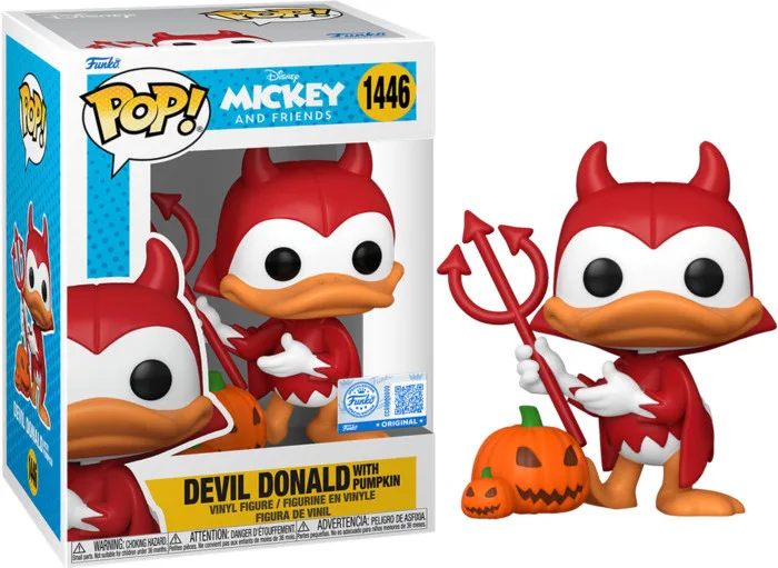 Disney Mickey and Friends Funko Pop Vinyl: Devil Donald with Pumpkin van Funko – cover 1 van 2