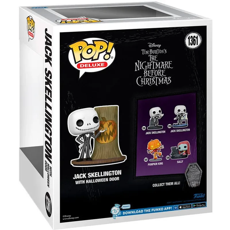Disney Nightmare Before Christmas Deluxe Funko Pop Vinyl: Jack Skellington with Halloween Door by Funko – cover 2 of 3