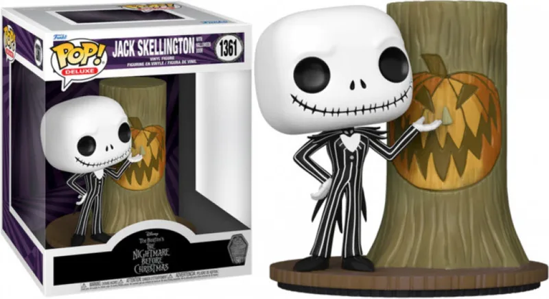 Disney Nightmare Before Christmas Deluxe Funko Pop Vinyl: Jack Skellington with Halloween Door by Funko – cover 1 of 3