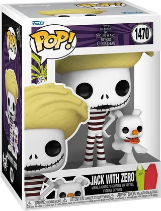 Disney Nightmare Before Christmas Funko Pop Vinyl: Jack with Zero by Funko – cover 1 of 2