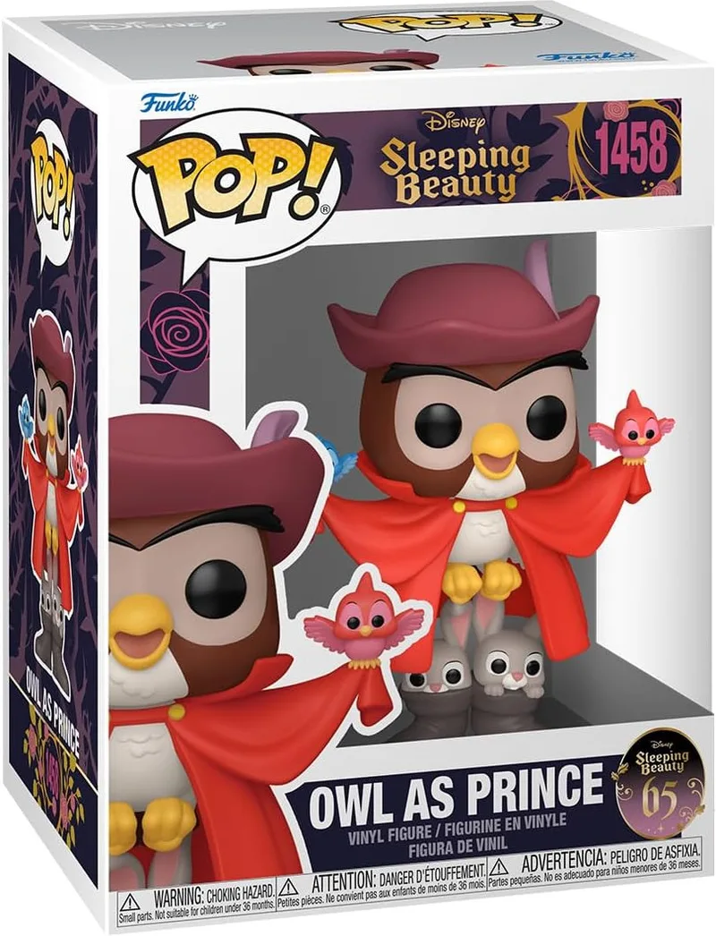 Disney Sleeping Beauty 65th Anniversary Funko Pop Vinyl: Owl as Prince by Funko – cover 1 of 2