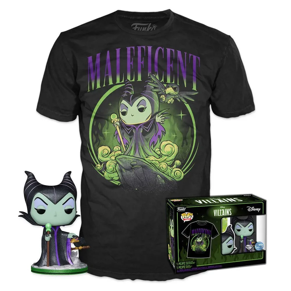 T-shirt Et Figurine Exclusive Villanas Maléfique Disney de Funko – jaquette