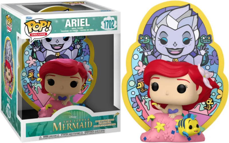Disney The Little Mermaid Funko Pop Deluxe Vinyl: Ariel (Stained Glass) de Funko – jaquette