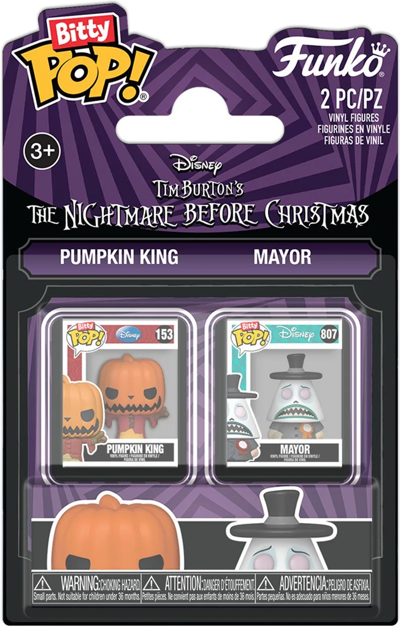 Disney The Nightmare Before Christmas Funko Bitty Pop! 2-Pack: Pumpkin King & Mayor by Funko – cover