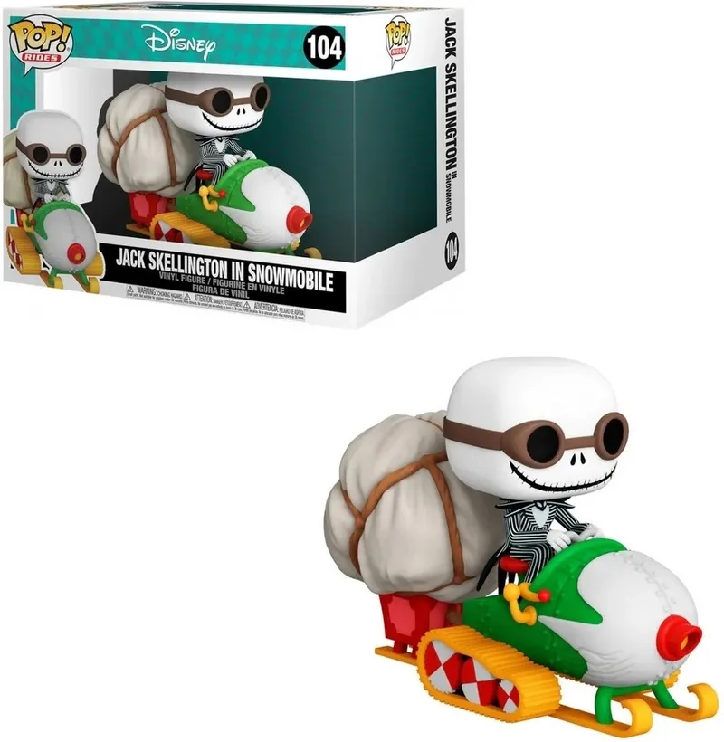 Disney The Nightmare Before Christmas Funko Pop Vinyl: Jack Skellington in Snowmobile de Funko – jaquette