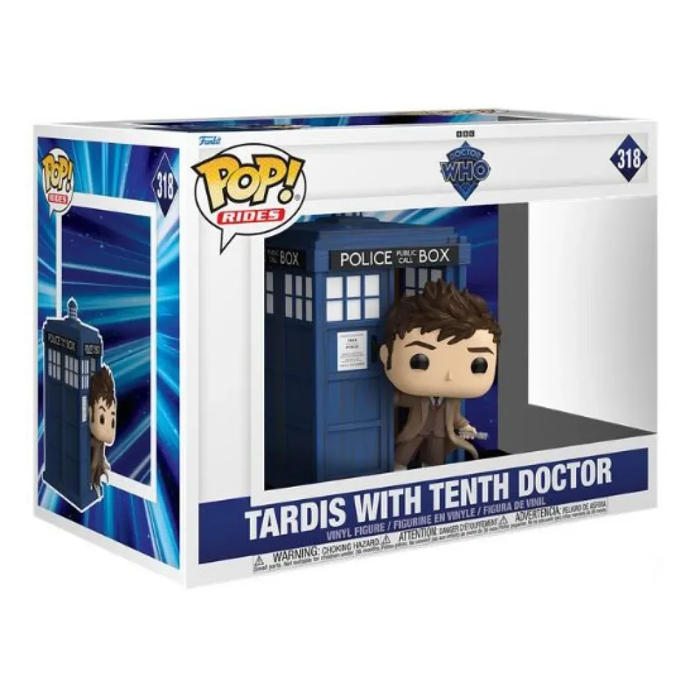 Doctor Who (t5)-rides Deluxe Tenth Doctor W/tardis Figuur från Funko – omslag