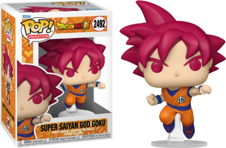 Dragon Ball Super Funko Pop Vinyl: Super Saiyan God Goku (2492) van Funko – cover 1 van 2
