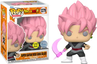 Dragon Ball Super Funko Pop Vinyl: Super Saiyan Rosé Goku Black with Scythe (Glows in the Dark) van Funko – cover 1 van 2