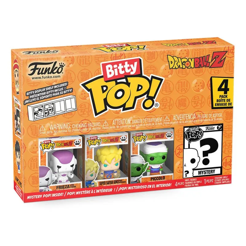 Dragon Ball Z Funko Bitty Pop! 4-Pack: Frieza (4th Form) / Super Saiyan Goku (First Appearance) / Piccolo van Funko – cover 2 van 4
