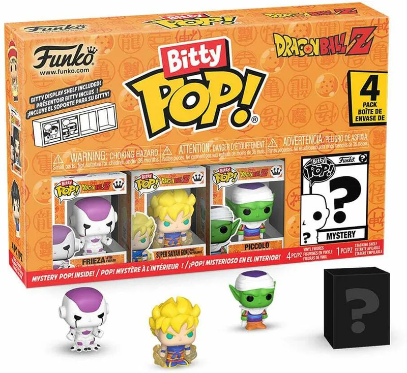 Dragon Ball Z Funko Bitty Pop! 4-Pack: Frieza (4th Form) / Super Saiyan Goku (First Appearance) / Piccolo van Funko – cover 1 van 4