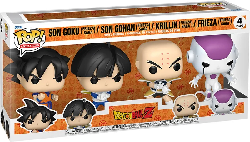 Dragon Ball Z Funko Pop Vinyl 4-Pack: Son Goku / Son Gohan / Krillin / Frieza by Funko – cover