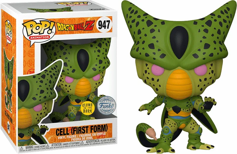 Dragon Ball Z Funko Pop Vinyl: Cell (First Form) (Glow in the Dark) by Funko – cover 1 of 2
