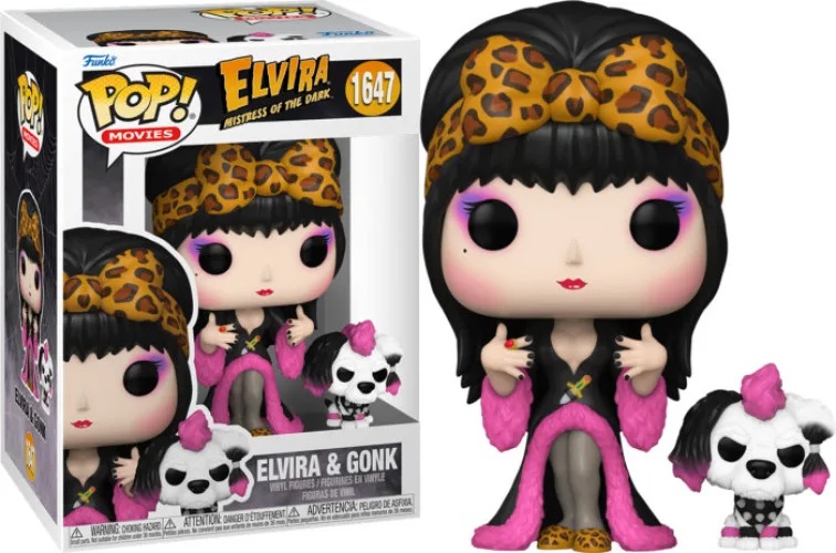 Elvira: Mistress of the Dark Funko Pop Vinyl: Elvira & Gonk de Funko – jaquette 1 sur 2