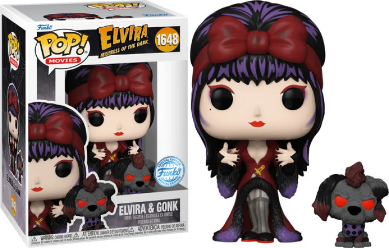 Elvira Mistress of the Dark Funko Pop Vinyl: - Elvira & Gonk (Moonlight) (Special Edition) by Funko – cover