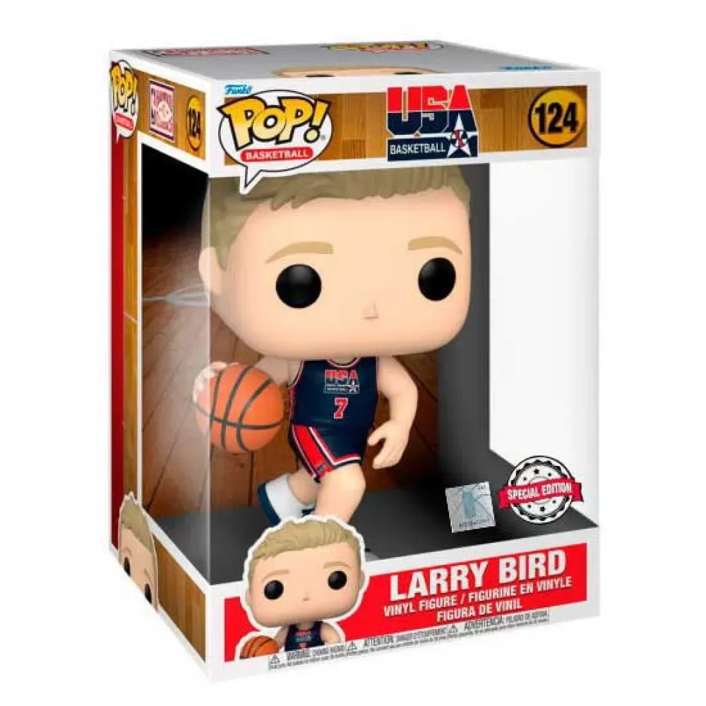 Eksklusiv Figur Af Nba Larry Bird 1992 Team Us I Marineblå Trøje 25 Cm fra Funko – cover