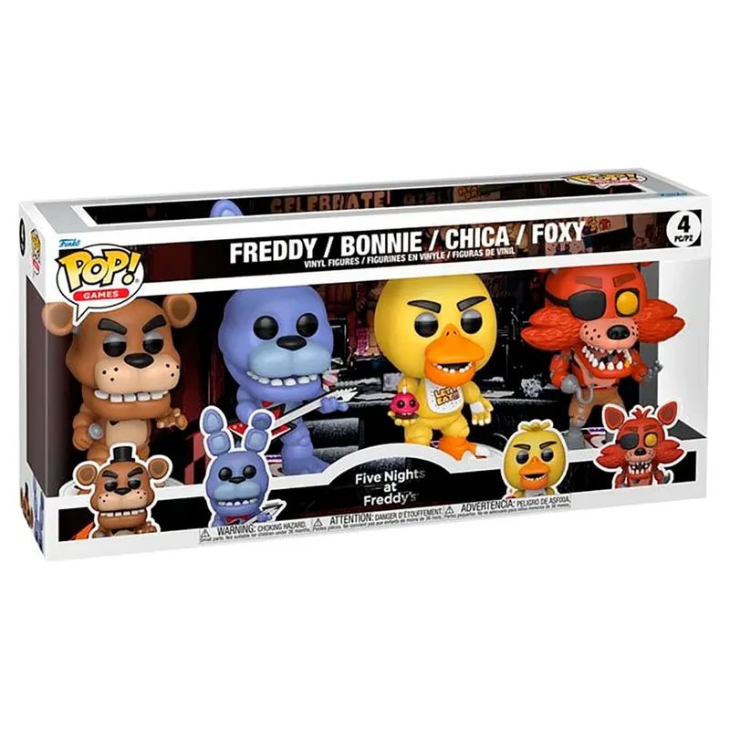 Five Nights at Freddy's Funko Pop Vinyl 4-Pack: Freddy / Bonnie / Chica / Foxy van Funko – cover 2 van 2