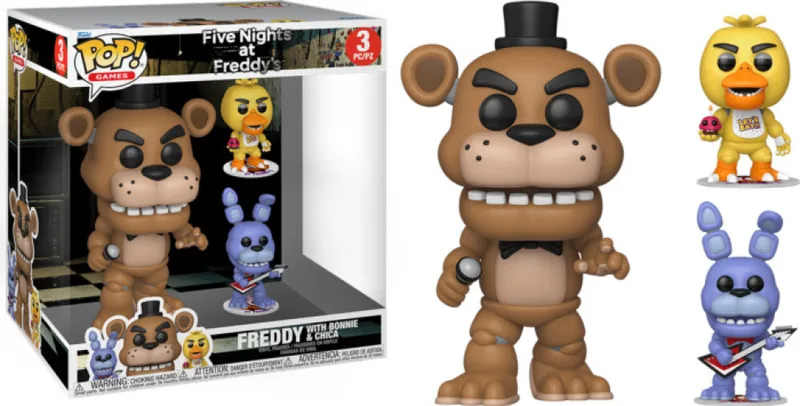 Five Nights At Freddy's Funko Pop Vinyl: Freddy with Bonnie & Chica 3-Pack by Funko – cover