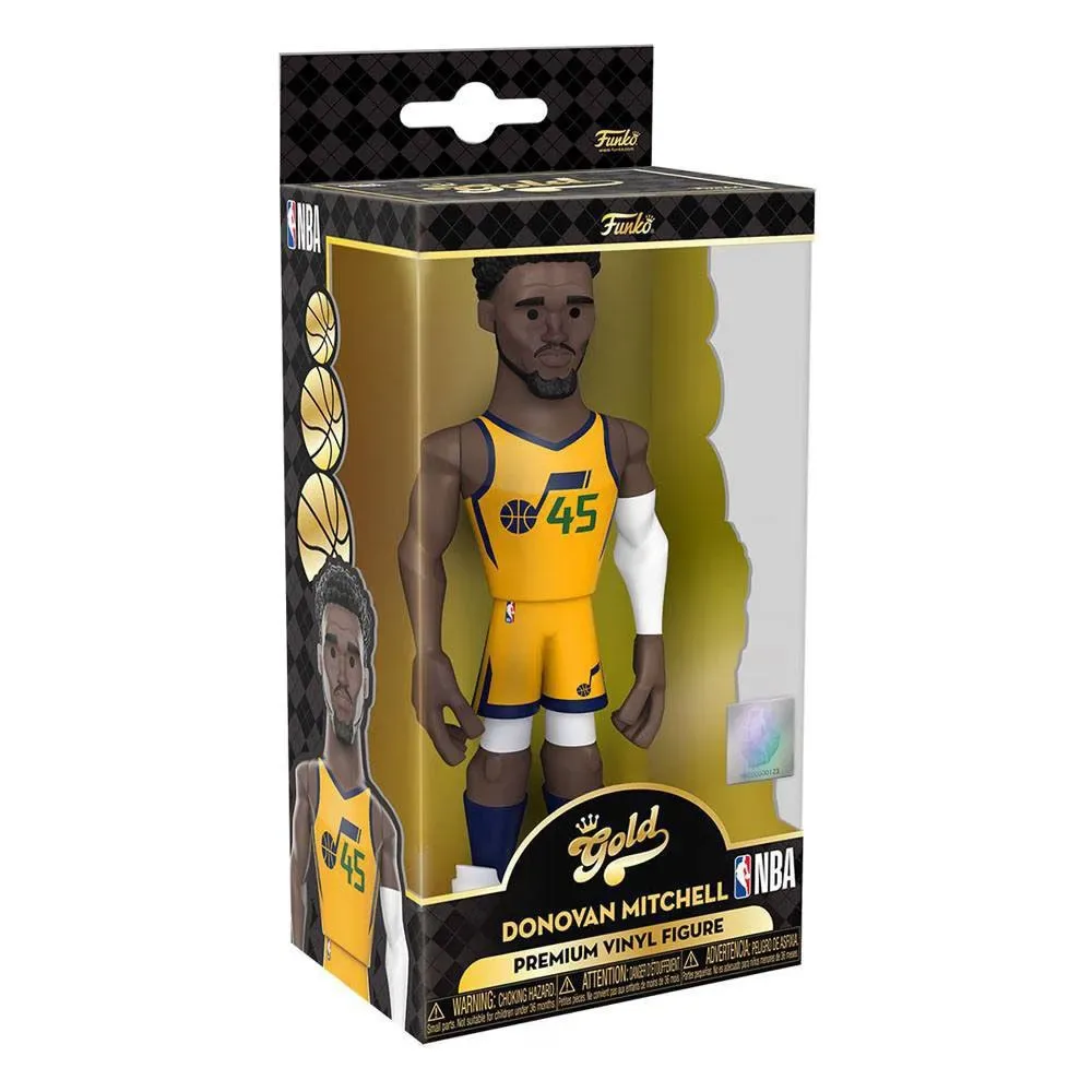 Goud Donovan Mitchell Nba Jazz Ce´21 Minifiguur Geassorteerd 13 Cm van Funko – cover