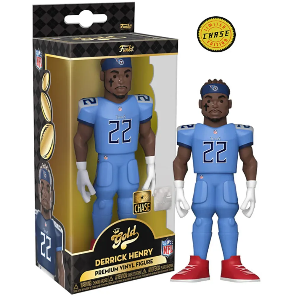 Guld Nfl Titans Derrick Henry-figur 12 Cm från Funko – omslag