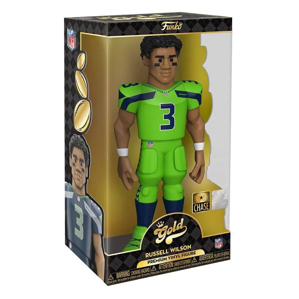 Guld Seahawks Figurer Russell Wilson Sortiment 30 Cm 12 Enheter från Funko – omslag