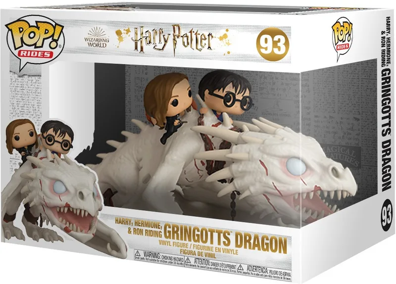 Harry Potter Funko Pop Vinyl: Harry, Hermione & Ron Riding Gringotts Dragon by Funko – cover 1 of 2