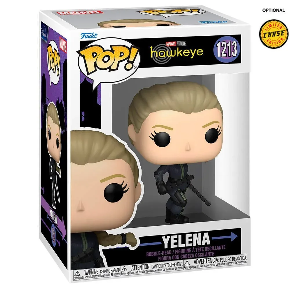 Hawkeye Marvel Willekeurige Figuur Van Yelena Chase från Funko – omslag