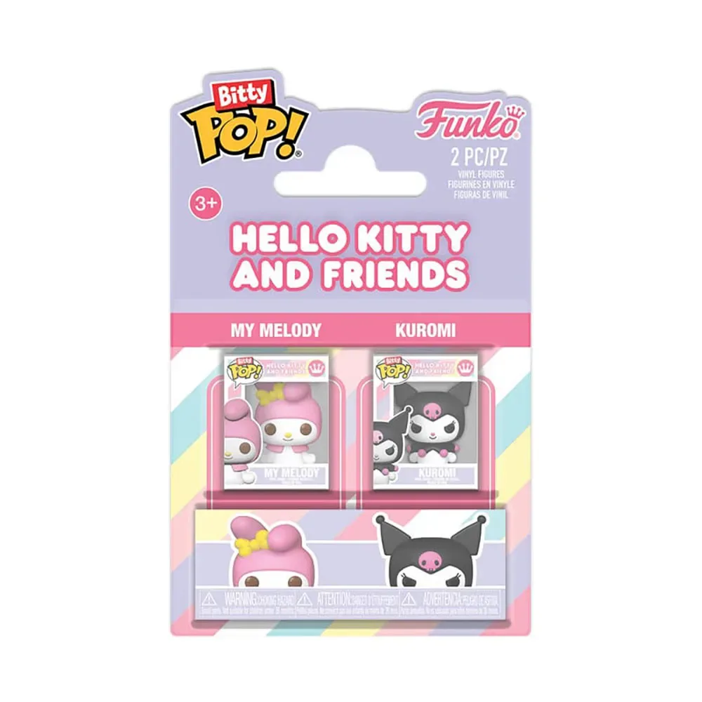 Figure Hello Kitty Bitty My Melody & Kuromi 2 Cm de Funko – jaquette