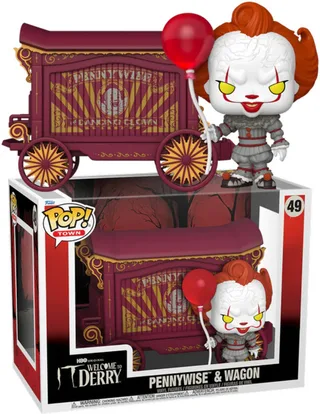IT Welcome to Derry Funko Pop Town Vinyl: Pennywise & Wagon by Funko – cover 1 of 2