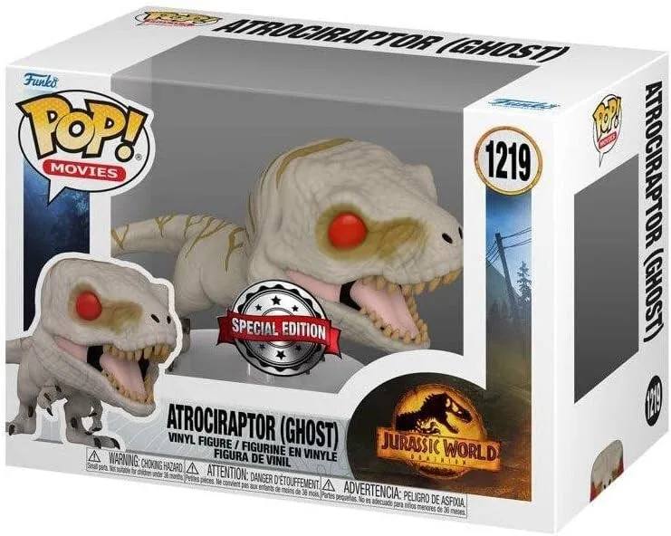 Jurassic World Dominion Funko Pop Vinyl: Atrociraptor (Ghost)(1219) van Funko – cover