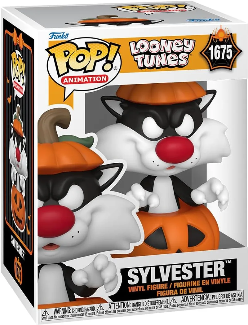 Looney Tunes Halloween Funko Pop Vinyl: Sylvester with Pumpkin van Funko – cover 1 van 2