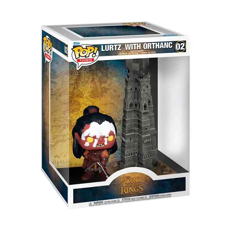 Lord of the Rings Funko Pop Town Vinyl: Lurtz with Orthanc by Funko – cover 2 of 2