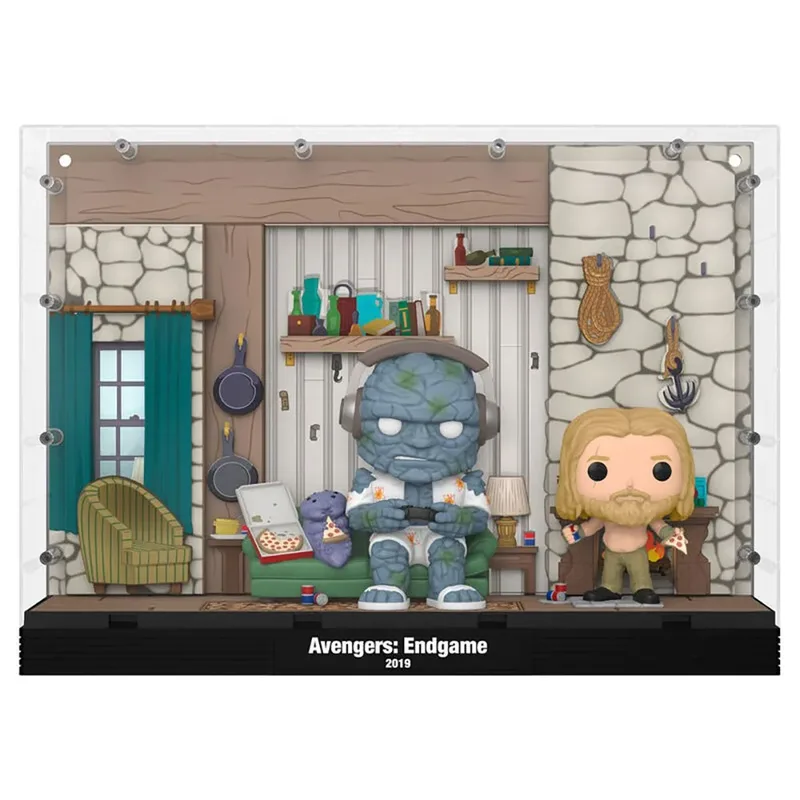 Marvel: Avengers Endgame Funko Pop! Moment Deluxe Vinyl: Miek/Thor/Korg - Thor's House by Funko – cover 2 of 2