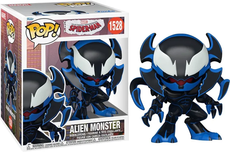 Marvel Friendly Neighborhood Spider-Man Funko Pop Vinyl: Alien Monster (Super Sized) van Funko – cover 1 van 2