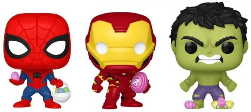 Marvel Funko Pocket Pop! Easter Egg: Iron Man / Hulk / Spider-Man 3-Pack by Funko – cover 1 of 2