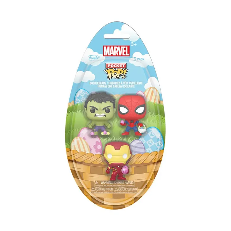 Marvel Funko Pocket Pop! Easter Egg: Iron Man / Hulk / Spider-Man 3-Pack by Funko – cover 2 of 2