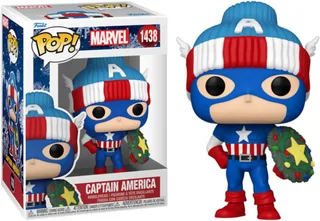 Marvel Funko Pop Vinyl: Captain America (Holiday) van Funko – cover 1 van 2
