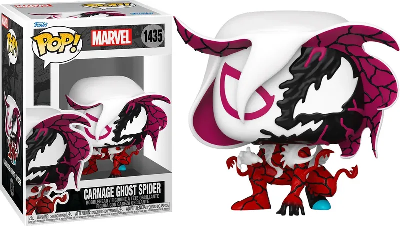 Marvel Funko Pop Vinyl: Carnage Ghost Spider de Funko – jaquette 1 sur 2