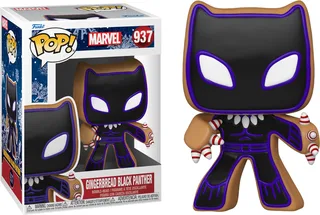 Marvel Funko Pop Vinyl: Gingerbread Black Panther de Funko – jaquette 1 sur 3